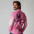 Polynesia Breast Cancer Awareness Month Long Sleeve Polo Shirt Pink Ribbon Mix Butterflies