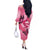 Polynesia Breast Cancer Awareness Month Off The Shoulder Long Sleeve Dress Pink Ribbon Mix Butterflies