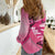 Polynesia Breast Cancer Awareness Month Women Casual Shirt Pink Ribbon Mix Butterflies