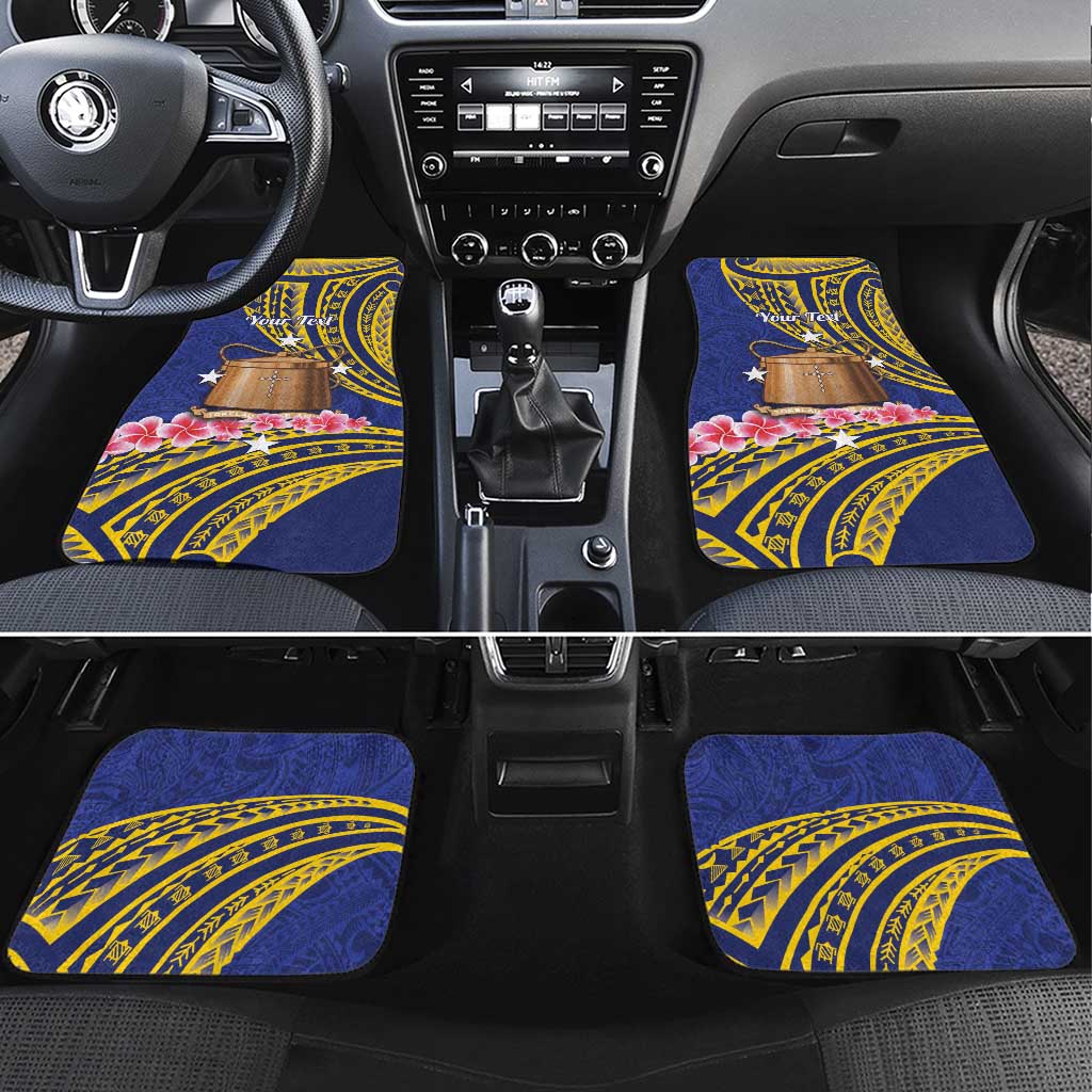 Personalised Tokelau Tokehega Day Car Mats Tokelauan Tatau Flag Color - Polynesian Pride