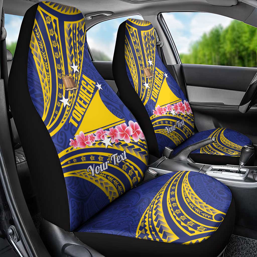 Personalised Tokelau Tokehega Day Car Seat Cover Tokelauan Tatau Flag Color - Polynesian Pride