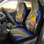 Personalised Tokelau Tokehega Day Car Seat Cover Tokelauan Tatau Flag Color - Polynesian Pride
