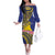 Personalised Tokelau Tokehega Day Family Matching Off The Shoulder Long Sleeve Dress and Hawaiian Shirt Tokelauan Tatau Flag Color - Polynesian Pride