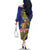 Personalised Tokelau Tokehega Day Family Matching Off The Shoulder Long Sleeve Dress and Hawaiian Shirt Tokelauan Tatau Flag Color - Polynesian Pride