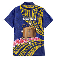 Personalised Tokelau Tokehega Day Family Matching Short Sleeve Bodycon Dress and Hawaiian Shirt Tokelauan Tatau Flag Color - Polynesian Pride