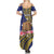 Personalised Tokelau Tokehega Day Family Matching Summer Maxi Dress and Hawaiian Shirt Tokelauan Tatau Flag Color - Polynesian Pride