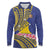 Personalised Tokelau Tokehega Day Long Sleeve Polo Shirt Tokelauan Tatau Flag Color - Polynesian Pride