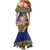 Personalised Tokelau Tokehega Day Mermaid Dress Tokelauan Tatau Flag Color - Polynesian Pride