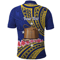 Personalised Tokelau Tokehega Day Polo Shirt Tokelauan Tatau Flag Color - Polynesian Pride