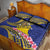Personalised Tokelau Tokehega Day Quilt Bed Set Tokelauan Tatau Flag Color - Polynesian Pride
