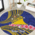 Personalised Tokelau Tokehega Day Round Carpet Tokelauan Tatau Flag Color - Polynesian Pride