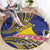 Personalised Tokelau Tokehega Day Round Carpet Tokelauan Tatau Flag Color - Polynesian Pride