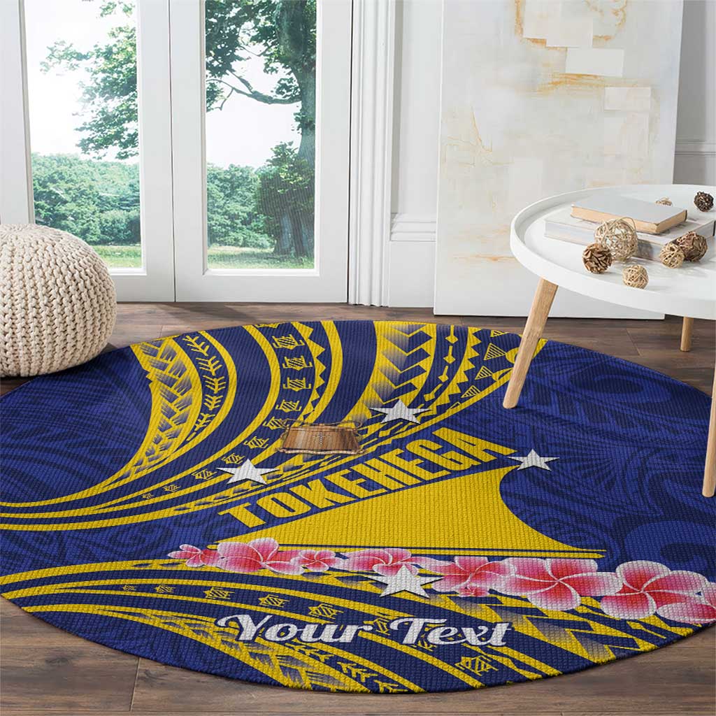 Personalised Tokelau Tokehega Day Round Carpet Tokelauan Tatau Flag Color - Polynesian Pride