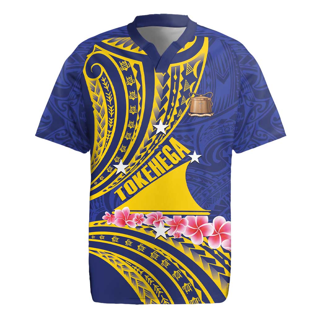 Personalised Tokelau Tokehega Day Rugby Jersey Tokelauan Tatau Flag Color - Polynesian Pride