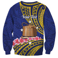Personalised Tokelau Tokehega Day Sweatshirt Tokelauan Tatau Flag Color - Polynesian Pride