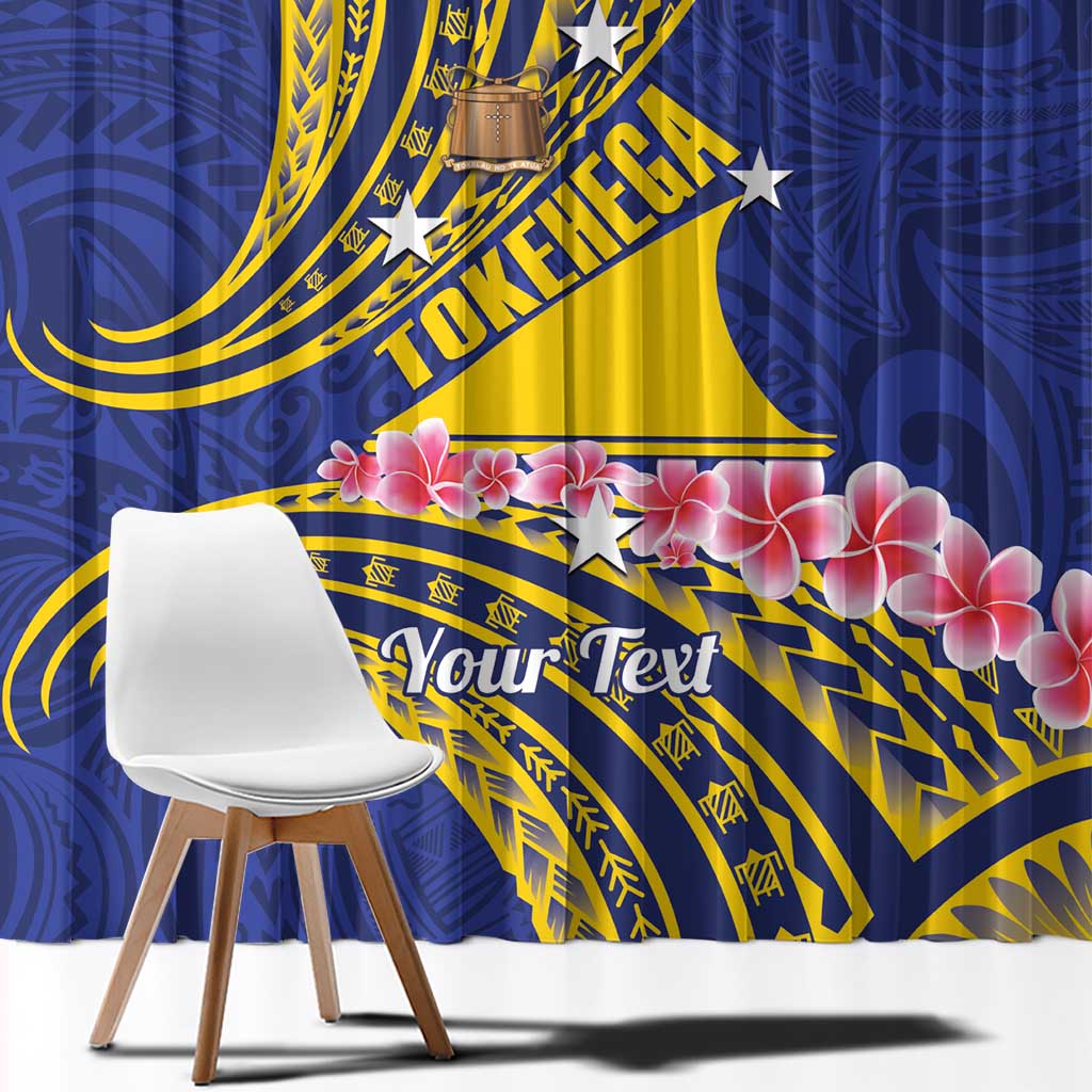 Personalised Tokelau Tokehega Day Window Curtain Tokelauan Tatau Flag Color - Polynesian Pride