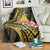 Personalised Tokelau Tokehega Day Blanket Tokelauan Tatau Black Color - Polynesian Pride