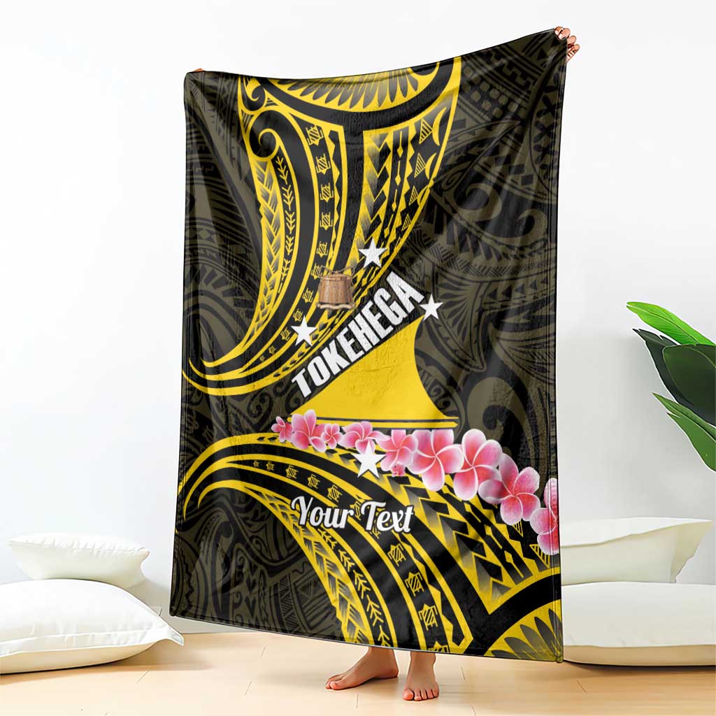 Personalised Tokelau Tokehega Day Blanket Tokelauan Tatau Black Color - Polynesian Pride