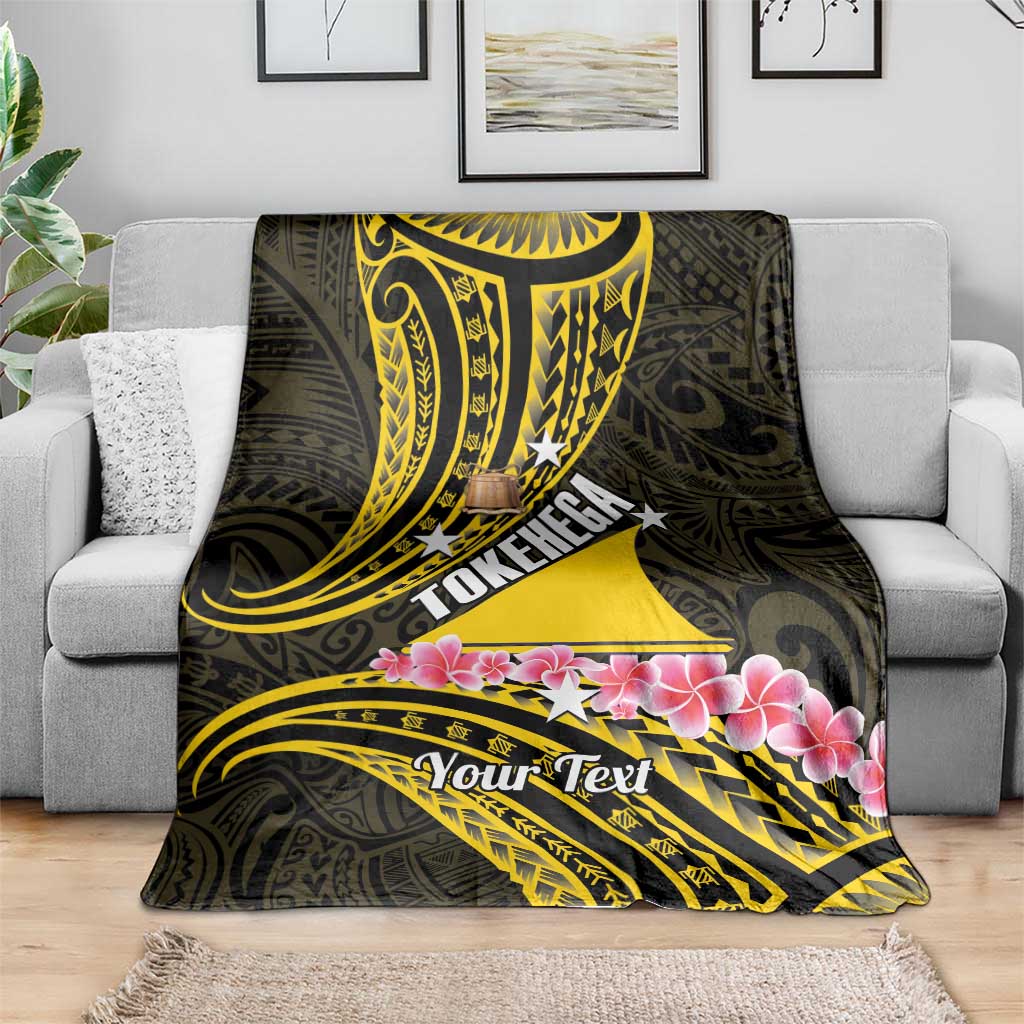 Personalised Tokelau Tokehega Day Blanket Tokelauan Tatau Black Color - Polynesian Pride