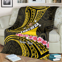 Personalised Tokelau Tokehega Day Blanket Tokelauan Tatau Black Color - Polynesian Pride