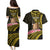 Personalised Tokelau Tokehega Day Couples Matching Puletasi and Hawaiian Shirt Tokelauan Tatau Black Color - Polynesian Pride