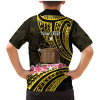 Personalised Tokelau Tokehega Day Family Matching Mermaid Dress and Hawaiian Shirt Tokelauan Tatau Black Color - Polynesian Pride