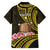 Personalised Tokelau Tokehega Day Family Matching Off The Shoulder Long Sleeve Dress and Hawaiian Shirt Tokelauan Tatau Black Color - Polynesian Pride