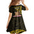 Personalised Tokelau Tokehega Day Family Matching Off Shoulder Maxi Dress and Hawaiian Shirt Tokelauan Tatau Black Color - Polynesian Pride