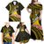 Personalised Tokelau Tokehega Day Family Matching Off Shoulder Maxi Dress and Hawaiian Shirt Tokelauan Tatau Black Color - Polynesian Pride