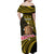 Personalised Tokelau Tokehega Day Family Matching Off Shoulder Maxi Dress and Hawaiian Shirt Tokelauan Tatau Black Color - Polynesian Pride