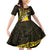Personalised Tokelau Tokehega Day Family Matching Off Shoulder Short Dress and Hawaiian Shirt Tokelauan Tatau Black Color - Polynesian Pride