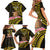 Personalised Tokelau Tokehega Day Family Matching Short Sleeve Bodycon Dress and Hawaiian Shirt Tokelauan Tatau Black Color - Polynesian Pride