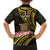Personalised Tokelau Tokehega Day Family Matching Summer Maxi Dress and Hawaiian Shirt Tokelauan Tatau Black Color - Polynesian Pride