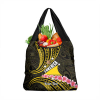 Personalised Tokelau Tokehega Day Grocery Bag Tokelauan Tatau Black Color - Polynesian Pride