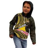 Personalised Tokelau Tokehega Day Kid Hoodie Tokelauan Tatau Black Color - Polynesian Pride