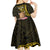 Personalised Tokelau Tokehega Day Kid Short Sleeve Dress Tokelauan Tatau Black Color - Polynesian Pride
