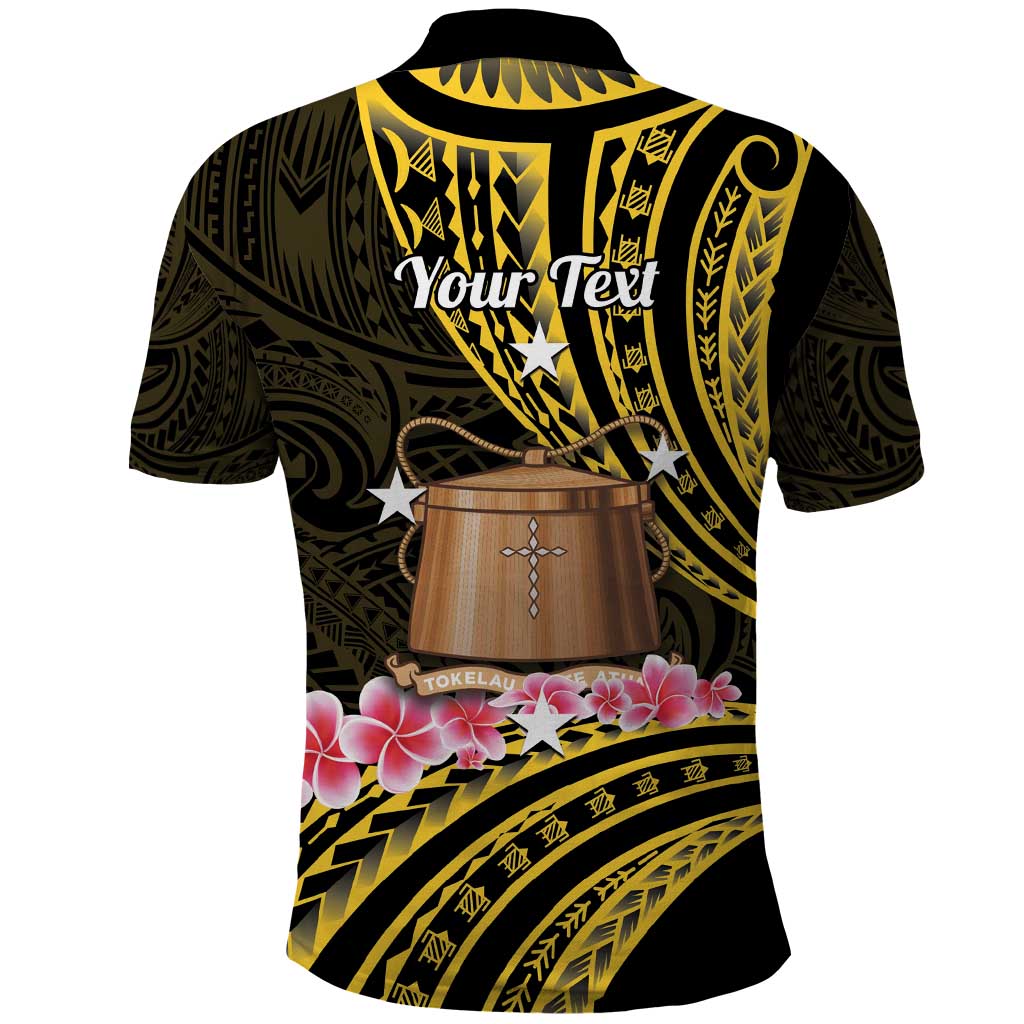 Personalised Tokelau Tokehega Day Polo Shirt Tokelauan Tatau Black Color - Polynesian Pride