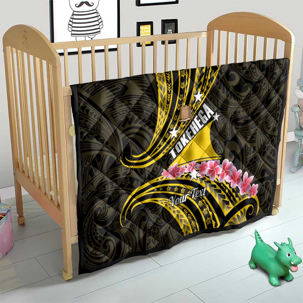 Personalised Tokelau Tokehega Day Quilt Tokelauan Tatau Black Color - Polynesian Pride