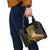 Personalised Tokelau Tokehega Day Shoulder Handbag Tokelauan Tatau Black Color - Polynesian Pride