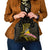 Personalised Tokelau Tokehega Day Shoulder Handbag Tokelauan Tatau Black Color - Polynesian Pride