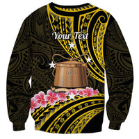 Personalised Tokelau Tokehega Day Sweatshirt Tokelauan Tatau Black Color - Polynesian Pride