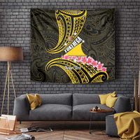 Personalised Tokelau Tokehega Day Tapestry Tokelauan Tatau Black Color - Polynesian Pride