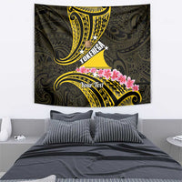 Personalised Tokelau Tokehega Day Tapestry Tokelauan Tatau Black Color - Polynesian Pride