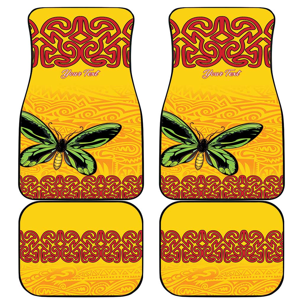 Personalised Tufi Tapa and Tattoo Festival Car Mats PNG Oro Butterfly Tapa Pattern - Polynesian Pride