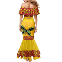Personalised Tufi Tapa and Tattoo Festival Family Matching Mermaid Dress and Hawaiian Shirt PNG Oro Butterfly Tapa Pattern LT14 - Polynesian Pride