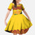 Personalised Tufi Tapa and Tattoo Festival Family Matching Short Sleeve Bodycon Dress and Hawaiian Shirt PNG Oro Butterfly Tapa Pattern - Polynesian Pride