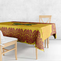 Personalised Tufi Tapa and Tattoo Festival Tablecloth PNG Oro Butterfly Tapa Pattern - Polynesian Pride