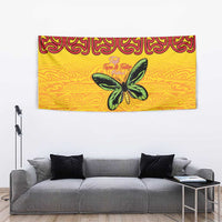 Personalised Tufi Tapa and Tattoo Festival Tapestry PNG Oro Butterfly Tapa Pattern - Polynesian Pride