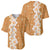 Personalised Tufi Tapa and Tattoo Festival Baseball Jersey Oro Tapa Cloth With Plumeria - Polynesian Pride