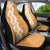 Personalised Tufi Tapa and Tattoo Festival Car Seat Cover Oro Tapa Cloth With Plumeria - Polynesian Pride